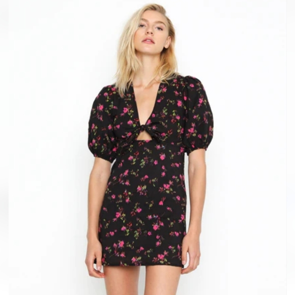 Pam & Gela Neon Ditsy Dress sz Small - Picture 2 of 15